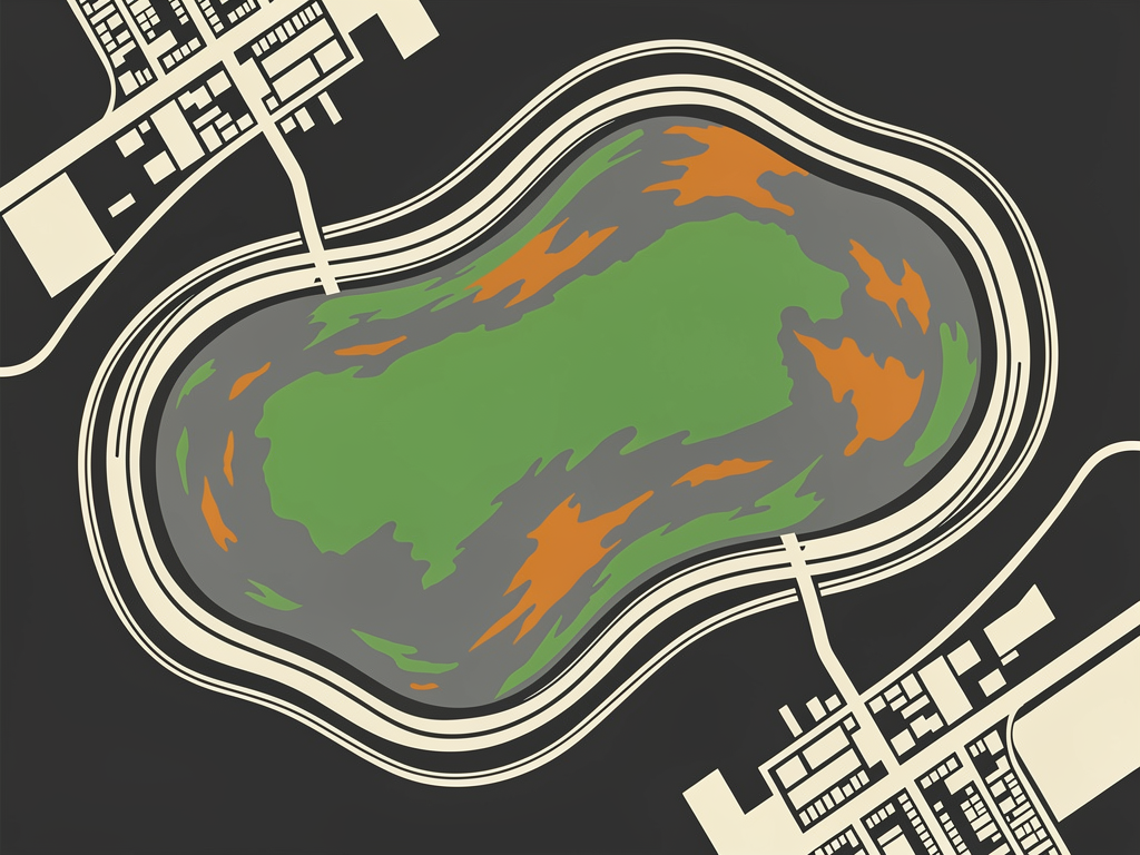 Giftige groene massa bedekt Zuid-Afrikaans stuwmeer op satellietbeeld